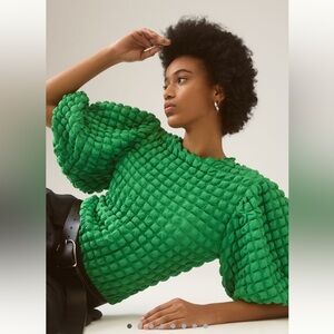 Eri + Ali Textured Puff Sleeve Top